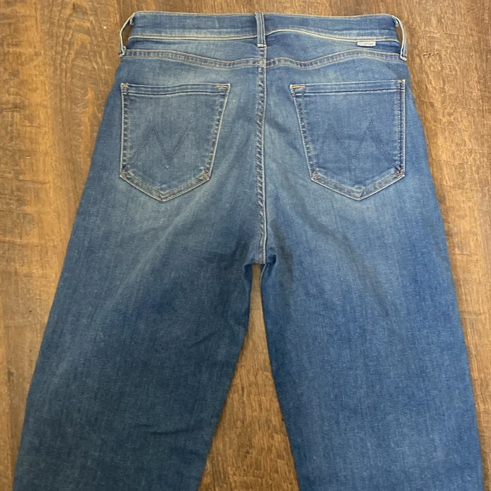 Mother Jeans The Maverick Understudy Birds of Paradise Hi Rise stacked cuffs/Hem - Picture 10 of 16